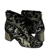 Nanette Lepore Rose Pewter Booties size 7