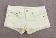 American Eagle yellow shorts size0