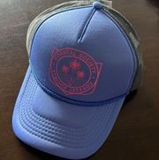 NWT Billabong Coastal Society Purple Gray Mesh Trucker Cap Hat Rope Snapback