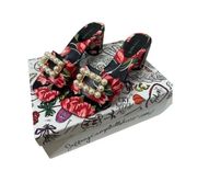 Jeffrey Campbell Size 9 Ziegfeld Mule in Black Red Floral