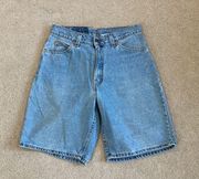 Levi’s Vintage  orange label blue high rise shorts in size 30