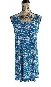 DRAPER JAMES Floral Blue White Dress Size Small / Medium