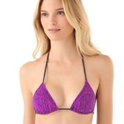 Eberjey Gisele Triangle Bikini Top nwot