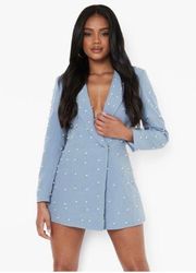 Blue Blazer Dress