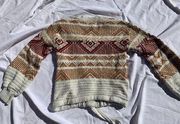 Knitted Bohemian Sweater