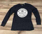 University of Mississippi ole miss rebels navy heather long sleeve t shirt women