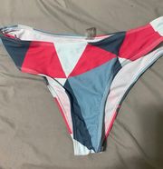 Geometric pattern, bikini bottoms