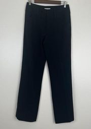 Boston Proper Classic Timless Black Flared Pleated Work Pant Zip Fly Workwear