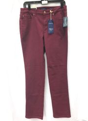 NWT 8  Burgundy Straight Leg Pants