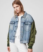 ALL SAINTS Frankie Denim Bomber size Large (L)