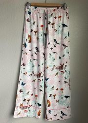 Anthropologie x Nathalie Lete Woodland Creatures Light Flannel Pajama Pants XS