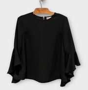 Ted Baker London Juula Waterfall-Sleeve Top Size 1