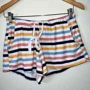 NEW C&C California Striped Loungewear Shorts women's size medium