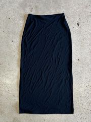 Vintage Black Maxi Dress From
