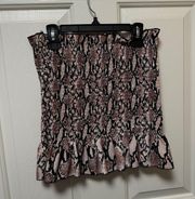 Snakeskin Crop Top 