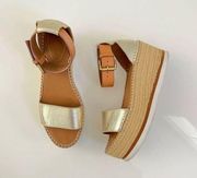 See By Chloe Glyn Sandal in Light Gold 38