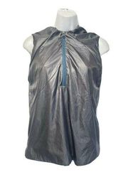 maaji activewear gray blue 1/4 zip vest Size S