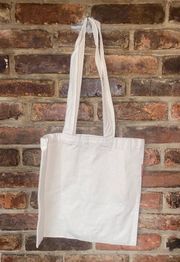 NWT Mate The Label Beige Organic Cotton Mauve Give A Damn Tote Bag Women's