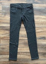 7 For All Mankind Gwenevere Dark Grey Legging Pant Size 27