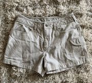 Y2K Light Grey  A5 Series Cargo Denim Shorts