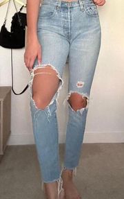 Levi's 501 Distressed Jeans