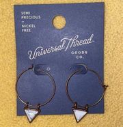 (5/$25) Universal Thread Semi Precious Nickel Free hoop earrings, NWT