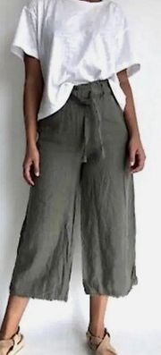 Anthropologie Cloth & Stone Namua Cropped Wide Leg Pant