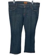 James Jeans Women's Dry Aged Bootcut Low Rise Dark Wash Denim Blue Size 32