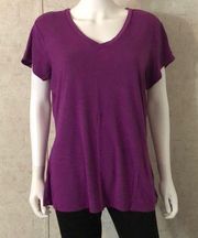 Purple V-neck