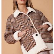 [NWT]  | NURODE Plaid Faux Fur Woman’s Jacket Size L