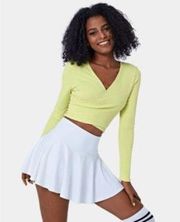 Halara Crossover Tie Back Long Sleeve Crop