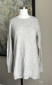 Split back cashmere sweater