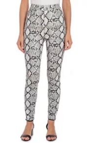 NWT Bagatelle Collection Coated Faux Leather Cotton Python 5 Pocket Pants