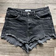 High Rise Jean Shorts