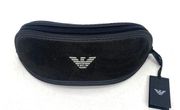 Georgio Armani Sunglasses Case Emporio Armani Black Zip Pouch Sustainability