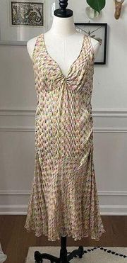 Vintage Y2K Diane Von Furstenberg Silk Confetti Dress M