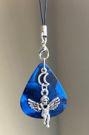 aesthetic fairy goth style moon angel cherub guitar pick phone strap/bag charm/keychain/display👼💙