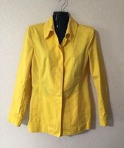 Women's Ellen Tracy Yellow Blazer Size 4