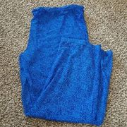 KATHY Ireland Blue See-Thru Drawstring Waist Lounge Pants Size Large