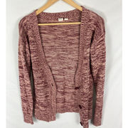 Roxy Knit Pink Cardigan Sweater Size XS