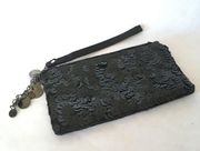 Black Sequin Wristlet