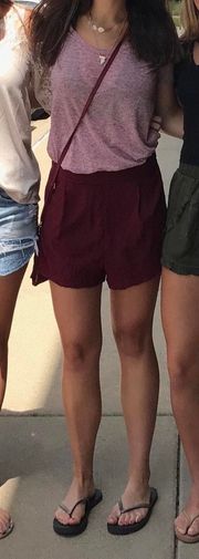 Flowy Red Shorts