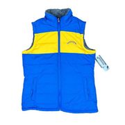 NFL Team Apparel Reversible Puffer Vest - Los Angeles Chargers