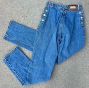 80s 90s Lawman high-rise bareback Concho button detail cowgirl western jeans