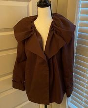 Simply Vera|| Brown large collar jacket