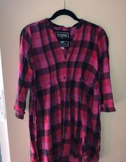 PINK Flannel Dress