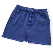 Gianni Bini | Blue Denim Jean Mini Skirt Large