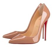 Christian Louboutin So Kate 120mm Patent Leather Pumps Blush Size 39.5