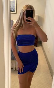 Royal Blue Two Piece Set