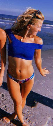 Blue Bikini Top